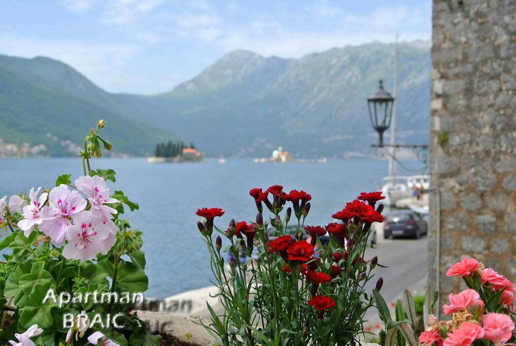 Apartment Waterline Perast Bagian luar foto